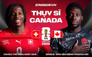 Video bàn thắng Thụy Sĩ vs Canada: Hiệp 2 bùng nổ (Bảng B World Cup 2026)