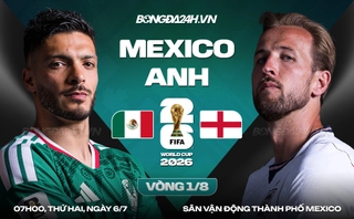 Video bàn thắng Mexico vs Anh: Tam Sư bước vào Tứ kết