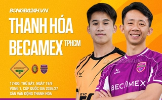 Video Thanh Hóa vs Becamex TPHCM: Đại diện V.League dừng bước (Cúp Quốc gia SACOMBANK 2026/27)