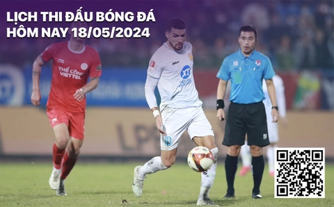 Lịch thi đấu, trực tiếp bóng đá hôm nay 18/5: Thể Công Viettel - Nam Định
