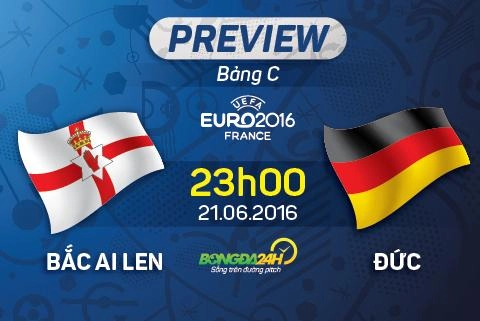 Bắc Ai Len vs Đức (23h00 ngày 21/6): Khi Mannschaft không cần mở tiệc