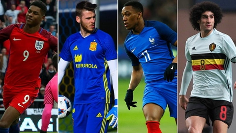 M.U vẫn chưa bị loại một cầu thủ nào tại Euro 2016