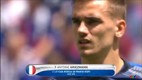 Tiền đạo Griezmann luyện tập trước trận đấu Pháp vs CH Ireland