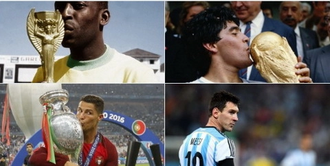 Ronaldo vô địch Euro 2016, dân mạng chế ảnh troll Pele và Messi