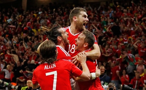 Vào bán kết, xứ Wales đi vào lịch sử Euro