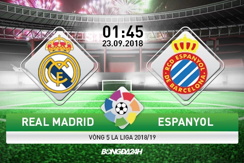 Nhận định Real vs Espanyol (1h45 ngày 23/9): Thắng kiểu Lopetegui