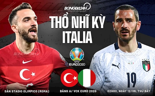 Trận cầu vàng: Dự đoán kết quả Thổ Nhĩ Kỳ vs Italia (2h00 ngày 12/6)