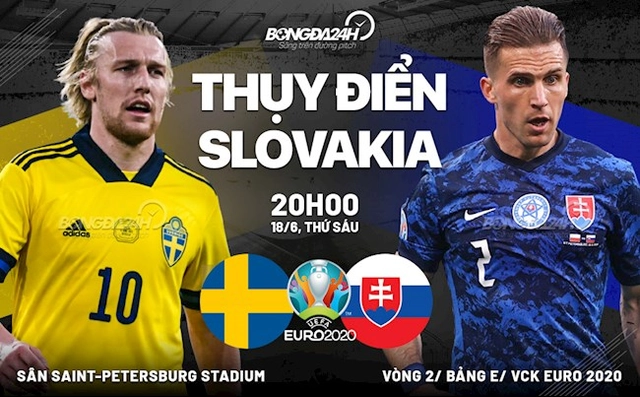 Nhận định Thụy Điển vs Slovakia (20h00 ngày 18/6): Hạ gục kẻ phản loạn