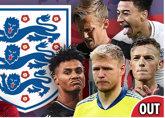 7 cầu thủ bị loại bỏ tạo ra đội hình 11 ngôi sao bỏ lỡ VCK Euro cùng ĐT Anh