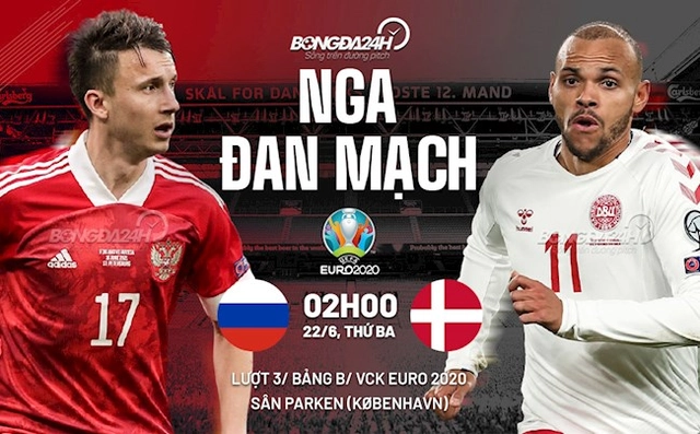  dự đoán Nga vs Đan Mạch (2h00 ngày 22/6): Chủ tiễn khách
