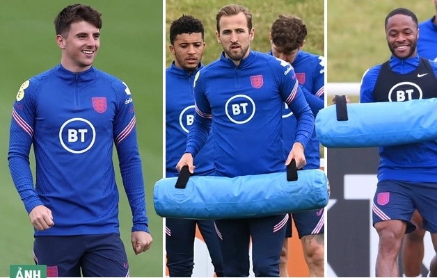 VIDEO buổi tập mới nhất của ĐT Anh: Mount và Chilwell vẫn phải tập riêng