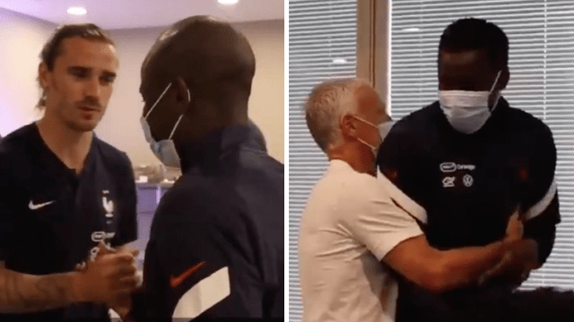 HLV và thành viên của ĐT Pháp chào đón nồng nhiệt 3 người hùng Chelsea