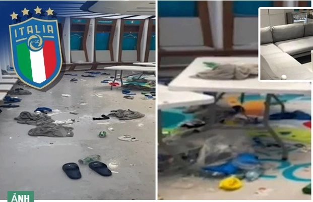 VIDEO: Kinh hoàng phòng thay đồ của tuyển Italia sau trận chung kết Euro 2020