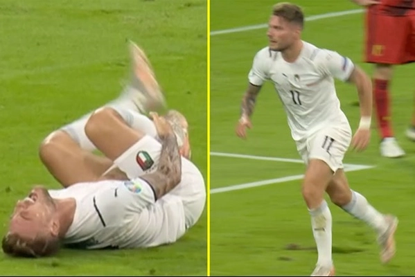Bonucci bảo vệ pha ăn vạ thô thiển của Ciro Immobile