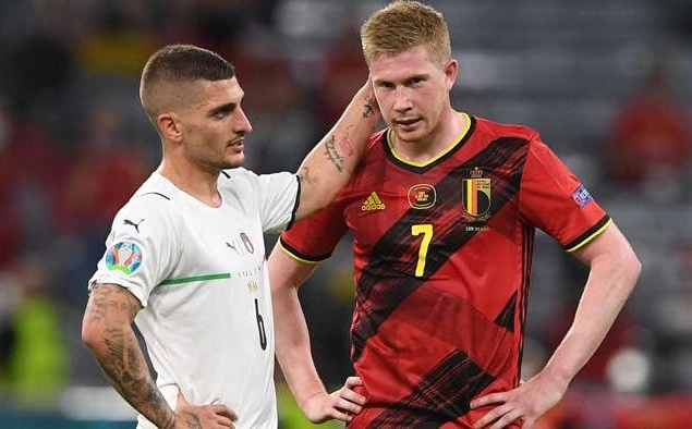 De Bruyne đối đầu Italia với một bên dây chằng rách