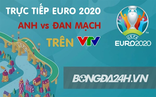 Trực tiếp bóng đá Euro 2021 bán kết Anh vs Đan Mạch hôm nay 8/7