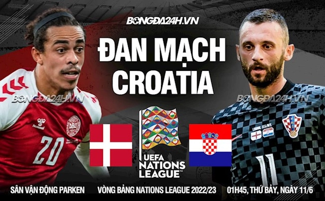Nhận định bóng đá Đan Mạch vs Croatia 1h45 ngày 11/6 (UEFA Nations League 2022/23)