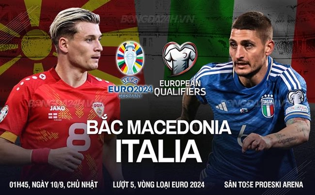 Nhận định Bắc Macedonia vs Italia (01h45 ngày 10/9): Mệnh lệnh phải thắng