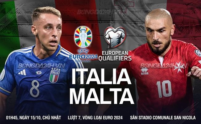Nhận định Italia vs Malta (01h45 ngày 15/10): Làm nóng trước đại chiến