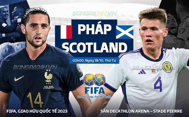 Pháp ăn mừng tấm vé dự VCK Euro 2024 bằng màn đè bẹp Scotland