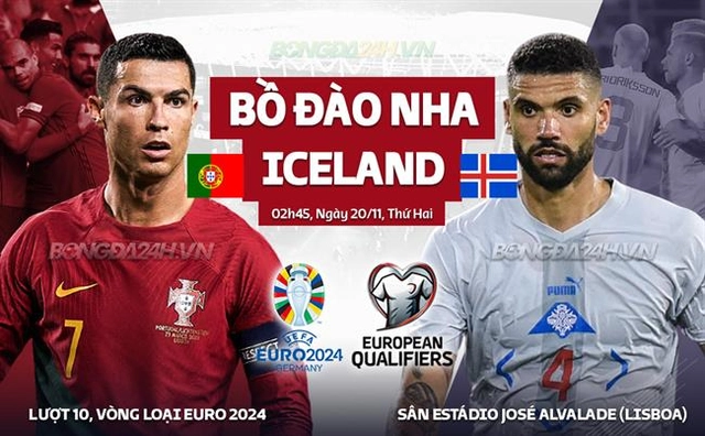 Nhận định Bồ Đào Nha vs Iceland (02h45 ngày 20/11): Chờ Seleccao làm nên lịch sử