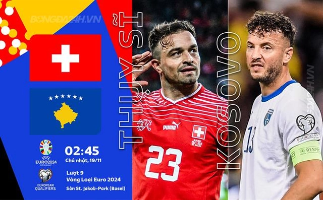 Nhận định Thụy Sĩ vs Kosovo 2h45 ngày 19/11 (Vòng loại Euro 2024)