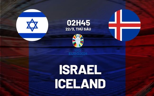 Nhận định bóng đá Israel vs Iceland 2h45 ngày 22/3 (Vòng loại Euro 2024)