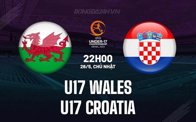 Nhận định U17 Wales vs U17 Croatia 22h00 ngày 26/5 (U17 châu Âu 2024)
