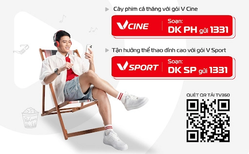 TV360 tung  “COMBO BÙNG NỔ” 2 gói cước VSport và VCine khuấy đảo mùa EURO 2024