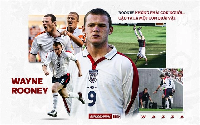 Wayne Rooney: Con bò điên đầy khiếp hãi của tuyển Anh tại EURO 2004