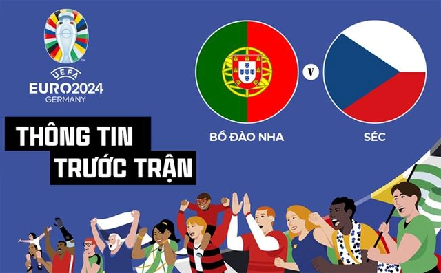 Thông tin trước trận đấu Bồ Đào Nha vs Séc (Bảng F Euro 2024) ngày 19/6