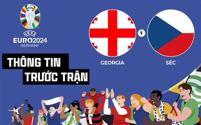 Thông tin trước trận đấu Georgia vs Séc (Bảng F Euro 2024) ngày 22/6