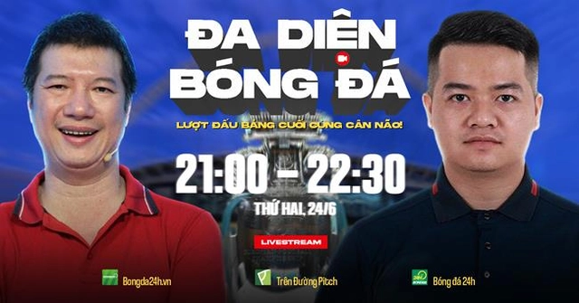 TRỰC TIẾP: Talkshow Đa diện bóng đá Euro 2024 cùng BLV Quang Huy - Ted Trần