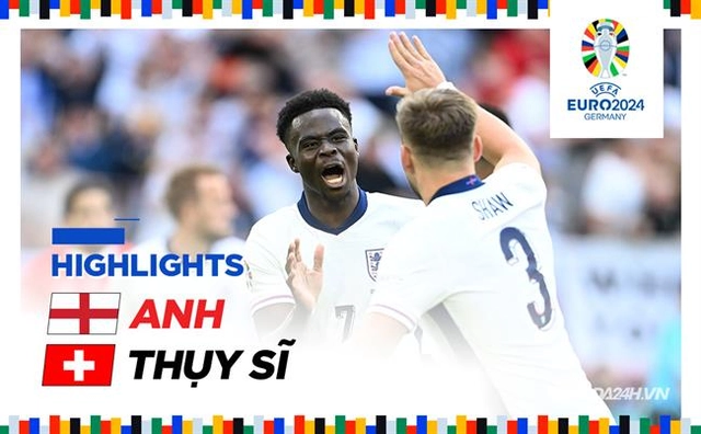 Highlights Anh - Thụy Sĩ | Kéo nhau vào loạt luân lưu | Tứ kết Euro 2024