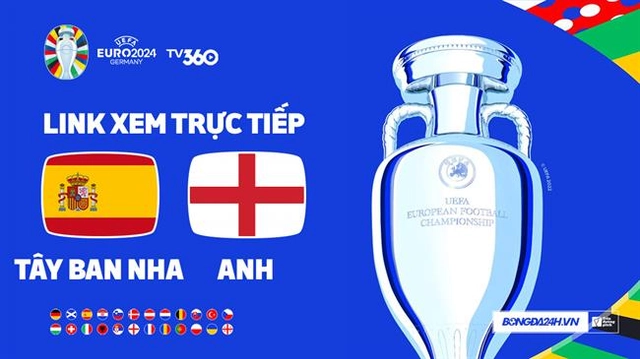 Tây Ban Nha vs Anh trực tiếp VTV3 link xem bóng đá Euro hôm nay 15/7/2024