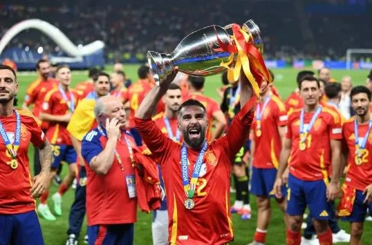 Dani Carvajal không vui sau trận chung kết Euro 2024