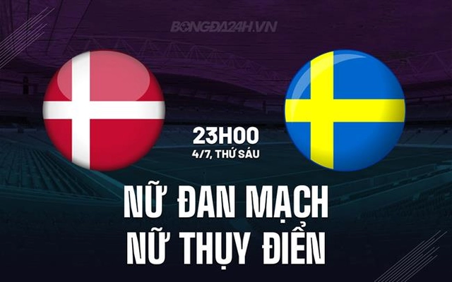 Nhận định nữ Đan Mạch vs nữ Thụy Điển 23h00 ngày 4/7 (Euro 2025)