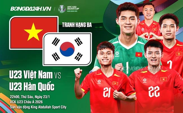 Highlights U23 Việt Nam vs U23 Hàn Quốc: Đồng như Vàng (VCK U23 châu Á 2026)