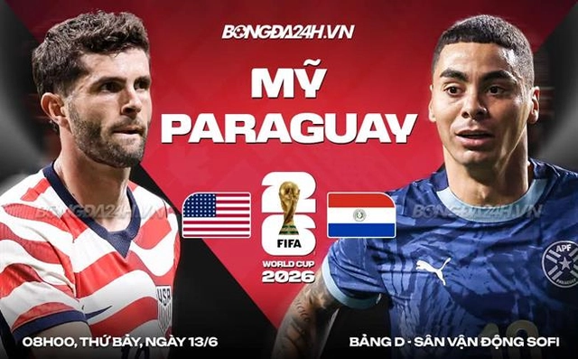 Video bàn thắng Mỹ vs Paraguay: Thắng lợi mãn nhãn (Bảng D World Cup 2026)