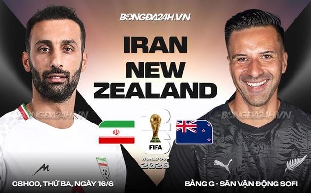 Video bàn thắng Iran vs New Zealand: Bữa tiệc 4 bàn (Bảng G World Cup 2026)