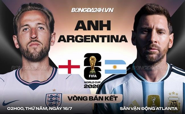 Video bàn thắng Anh vs Argentina: Messi kiến tạo, Argentina lội ngược dòng