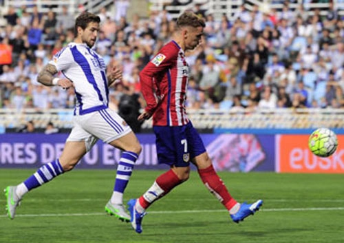 Video clip bàn thắng: Sociedad 0-2 Atletico Madrid (Vòng 8 La Liga 2015/2016)