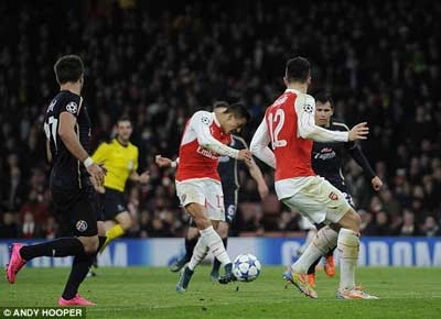 Video clip bàn thắng: Arsenal 3-0 Dinamo Zagreb (Vòng bảng Champions League 2015/16)