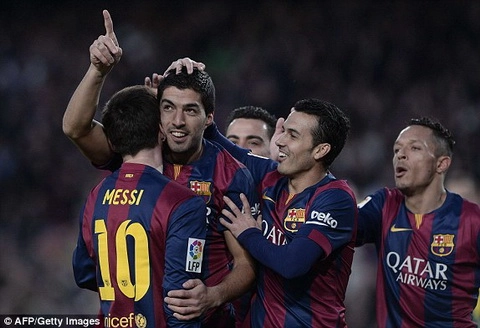 Video bàn thắng: Barca 5-0 Levante (Vòng 23 La Liga 2014-2015)