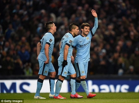 David Silva đoạt danh hiệu Cầu thủ xuất sắc nhất vòng 26 Premier League 2014-2015