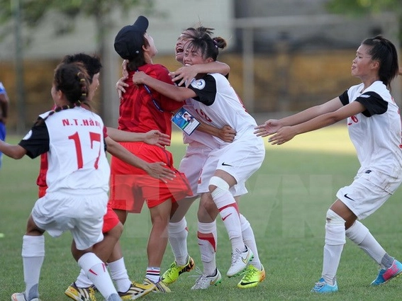 VIDEO: U14 nữ Việt Nam đánh bại Thái Lan ở chung kết giải châu Á 2015