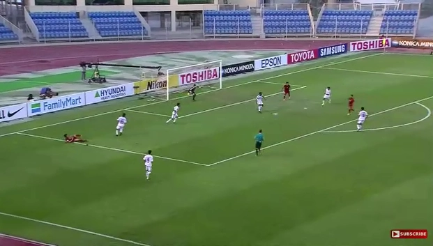 Hồ Minh Dĩ ghi bàn cực đẹp, mở tỷ số trận U19 Việt Nam vs U19 UAE