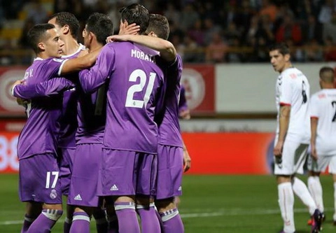 Tổng hợp: Leonesa 1-7 Real Madrid (Vòng 4 Cúp Nhà vua TBN 2016/17)