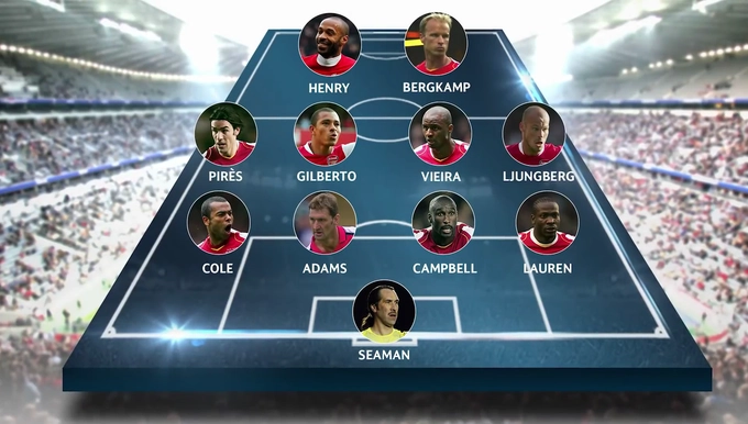 UEFA bình chọn đội hình vĩ đại nhất của Arsenal dưới thời HLV Wenger