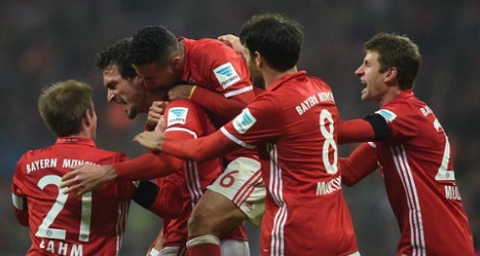 Tổng hợp: Bayern Munich 2-1 Leverkusen (Vòng 12 Bundesliga 2016/17)